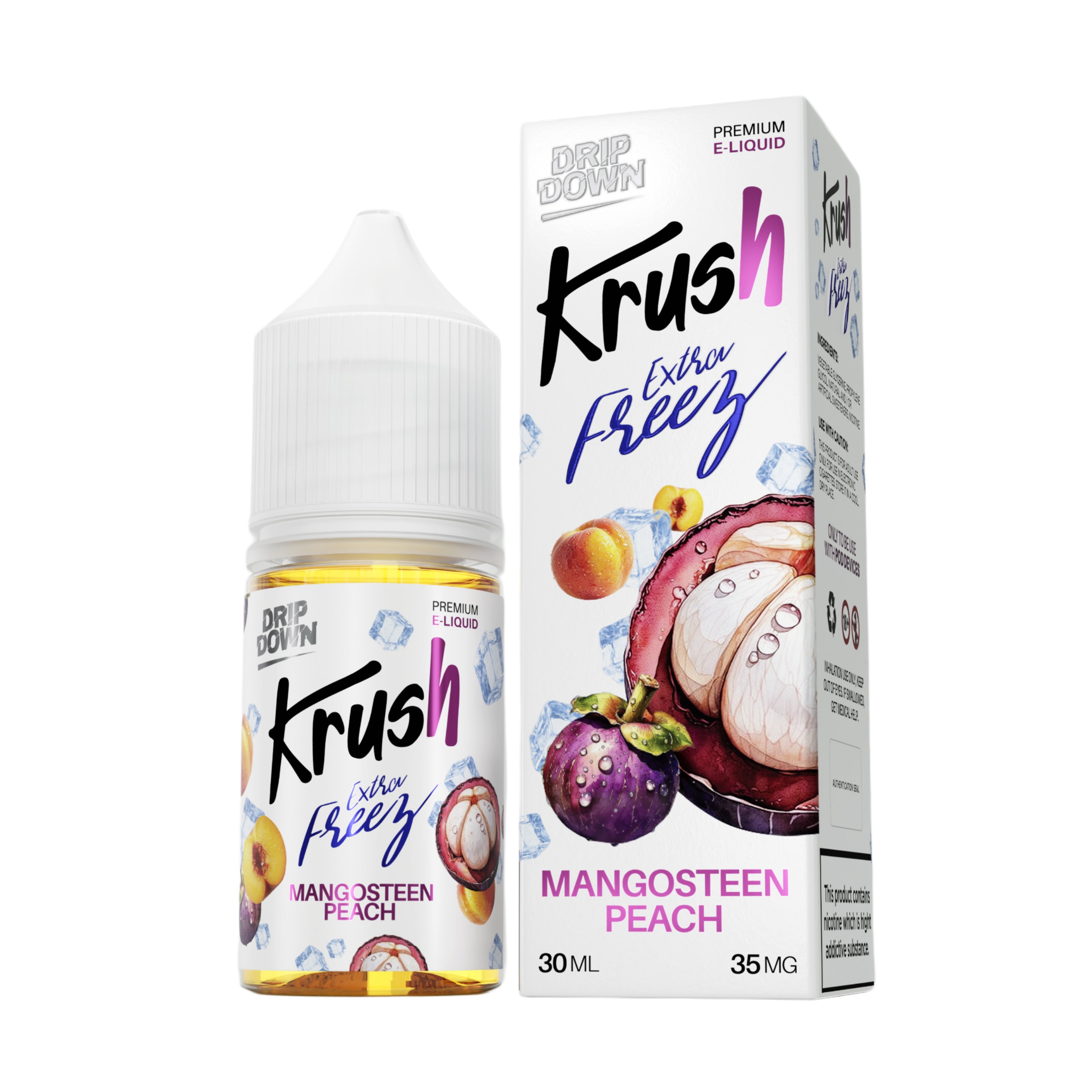 MANGOSTEEN PEACH 30ML - DRIP DOWN KRUSH EXTRA FREEZE