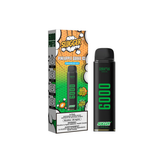 20MG PINEAPPLE GUAVA ICE | SLUGGER DISPOSABLE 6000 PUFFS