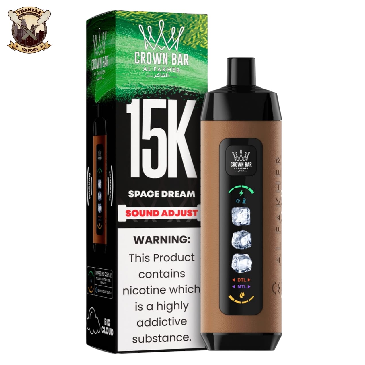 al fakher ice control crown bar disposable