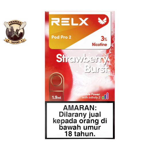 STRAWBERRY BURST 30MG RELX DISPOSABLE POD